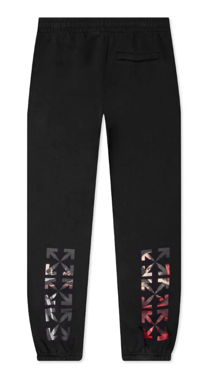 OFF-WHITE Caravaggio Paint Shorten Sweatpant Black/White